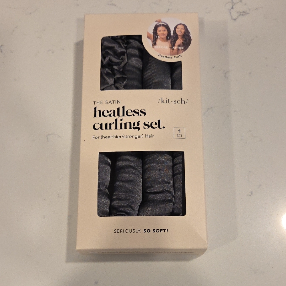 Kitsch Satin Heatless Curling Set.